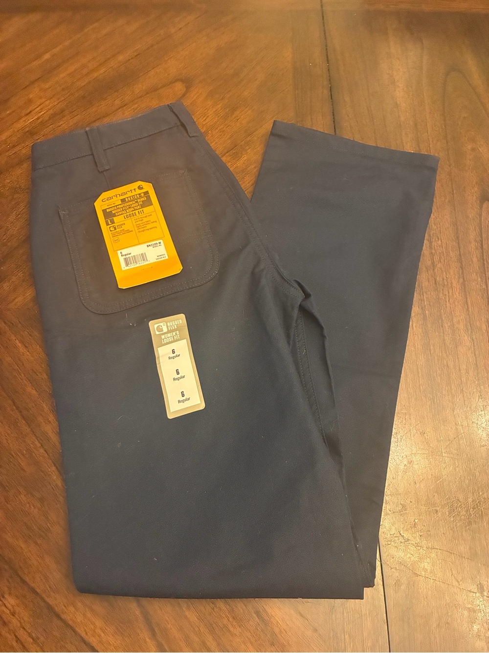 Carhartt Women's Original Fit Rugged Professional Pant, Navy, 6 New